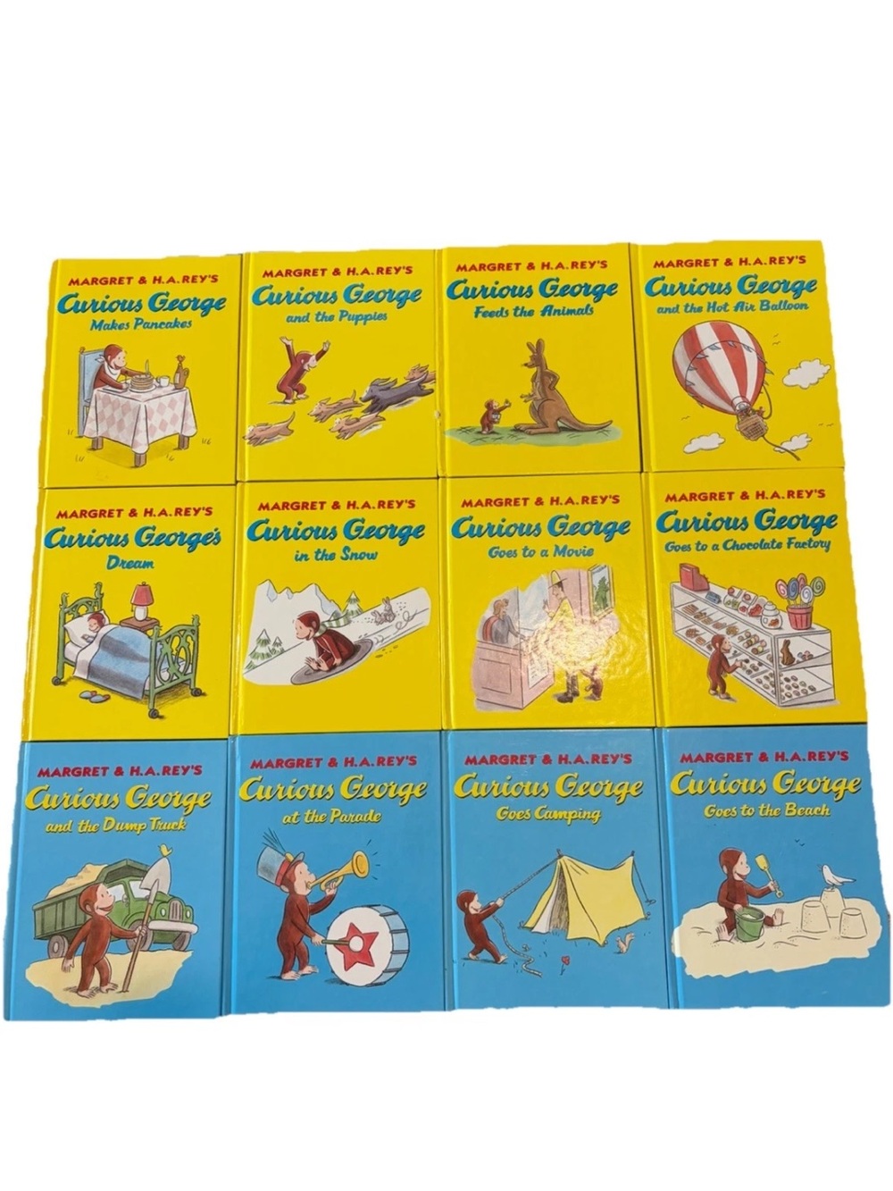 Curious George Book Lot 12 Books Hardcover & Paperback Kids Classics ‘98-‘99